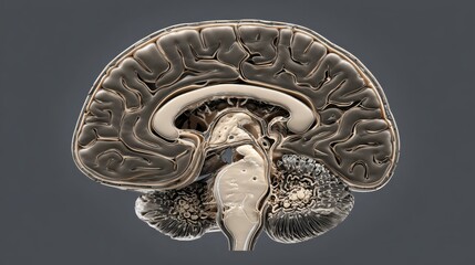 Detailed 3D Visualization of Human Brain Anatomy and Structure