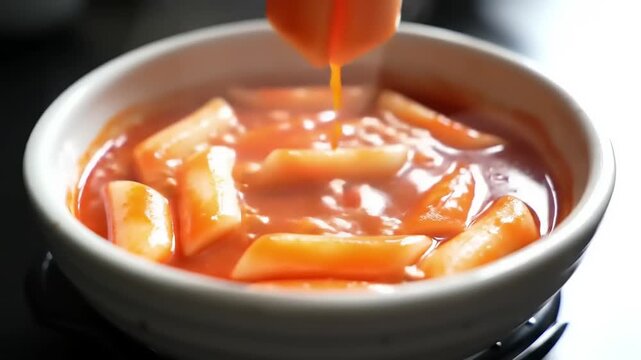 Spicy korean food dish
