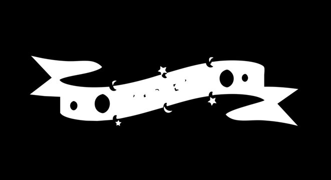 Whimsical celestial banner with stars and moons adds magical charm to invitations, announcements, and creative projects.