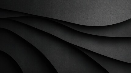 Abstract black curves create a layered, textured background with subtle light gradients