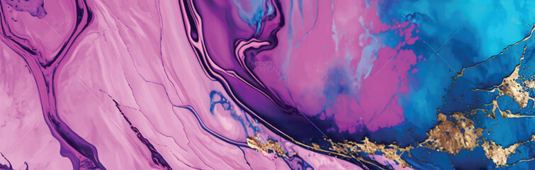Multicolor brushed marbled surface. Abstract colorful illustration. Texture of marble. Vector illustration.	