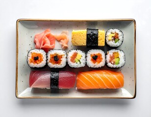 Assorted sushi platter