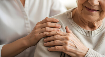 Compassionate Caregiving Elderly Support Gentle Touch Comforting Hands Senior Citizen Healthcare Assistance Elderly Caregiver Support Home Health Aide