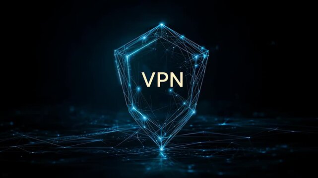VPN Virtual Private Network cybersecurity concept vpn shield icon
