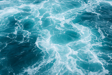 Fototapeta premium Dynamic Blue Ocean Waves