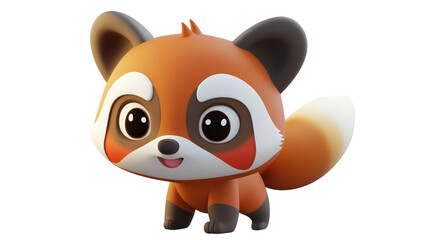 Cute and Playful Raccoon Mascot Cartoon Character