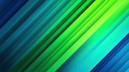 Gradient diagonal stripes transition from blue to green in a linear arrangement