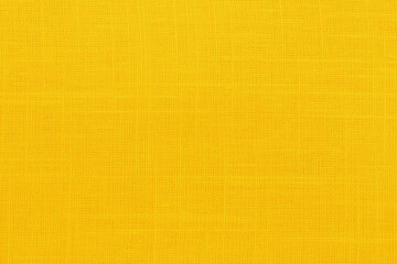 Yellow fabric cloth texture for background, natural textile pattern.