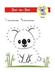 Dot to dot activity worksheet for preschool kids. Activity of learning numbers from 1 to 39 and pen control. Vector Illustration. Dot to dot educational game and Coloring book