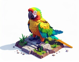 blue and yellow macaw