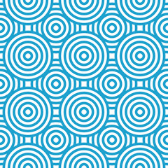 Transparent Seamless Modern Circle Geometric Pattern 
