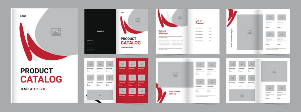 Creative Multipuposeproduct catalog design layout, print catalogue.eps