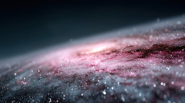 Vibrant Starfield Cosmic Background with Swirling Nebula and Galactic Dust Clouds - Powered by Adobe