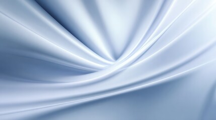 Light blue silk fabric swirling in soft folds, creating a smooth, luxurious texture