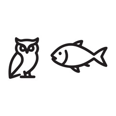 Animal vector design art line art 