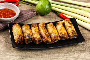 Vietnamese fried stuffed spring roll