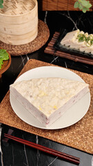 Hubei Macheng Specialty Meat Cake Traditional Chinese Handmade Food with Bamboo Steamer Hot Pot Ingredients