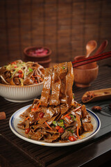 Shaanxi Buckwheat Noodles Chinese Cuisine Traditional Asian Food Photography
