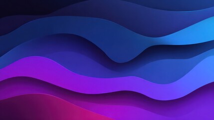 Abstract image of layered, undulating waves in shades of blue, purple, and pink, creating a vibrant, dynamic effect