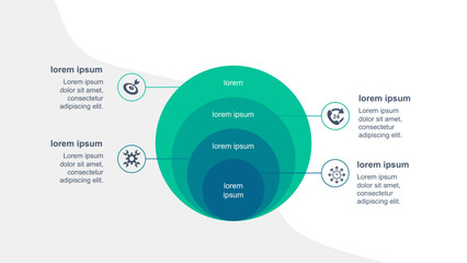 Concentric Circles Infographic A Clear Visual Representation