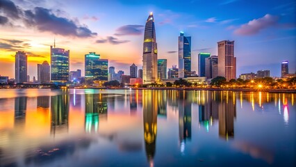 Fototapeta premium Vietnam Travel Photography of Hoi An Old Town with Lanterns, Hoi An Lantern Streets in Vietnam at Dawn