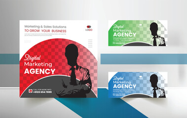 Food social media banner design template for your business 