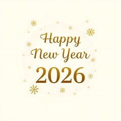 Naklejka premium Happy New Year 2026
