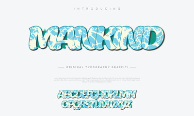 Graffiti Style 3D Text Effect with Sky and Clouds