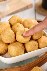 Golden Puff Pastry Rolls in Casserole Dish - Handmade Gourmet Baked Goods