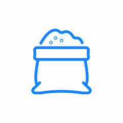 bag with food icon sign vector