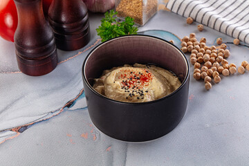 Chickpea vegan hummus dip spread