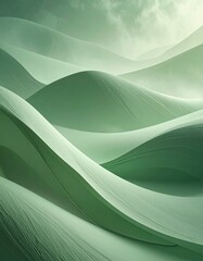 abstract green wave background