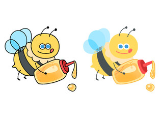 はちみつを持ったハチ