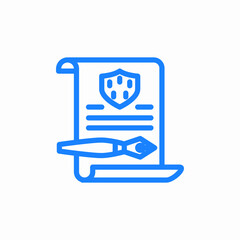 contract agreement icon sign vector