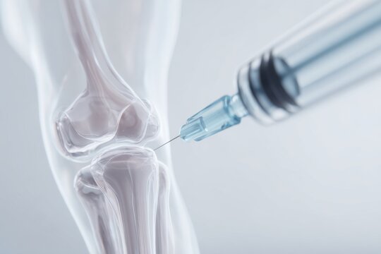 Stem Cell Therapy Knee Illustration