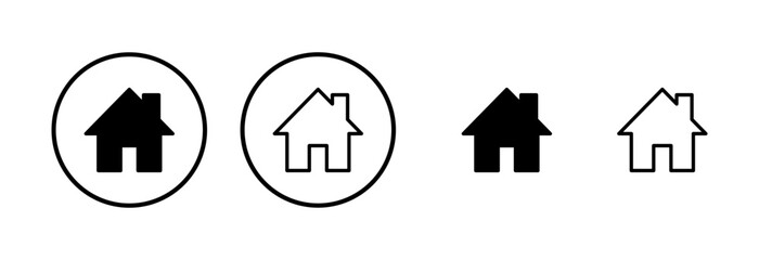 House icon logo design. Home sign and symbol