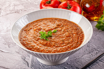 Gazpacho - cold Spanish tomato soup