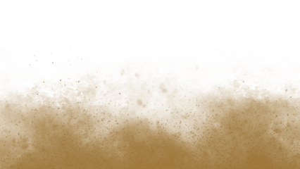 Dust sand soil smoke cloud particles isolated on transparent white background. Black sandstorm smog sand dust explosion rising. Design elements for Compositing, covering, overlay, PNG