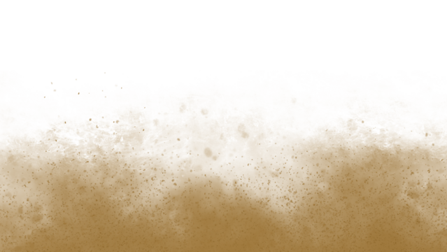 Dust sand soil smoke cloud particles isolated on transparent white background. Black sandstorm smog sand dust explosion rising. Design elements for Compositing, covering, overlay, PNG