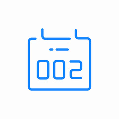 event date planner icon sign vector