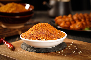 Spicy Chili Powder Seasoning Sichuan Guizhou Chinese Cuisine Dipping Sauce Ingredient Traditional Kitchen Spices