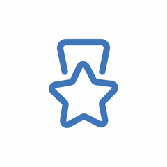 star medal icon sign vector