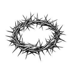 Fototapeta premium Circular crown of thorns