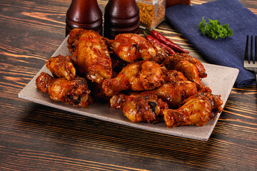 Hot and spicy Buffalo chicken wings