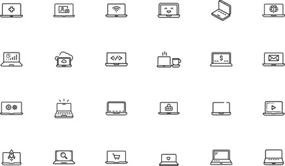 Laptop computer icon