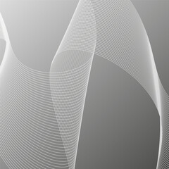 Minimal Gradient Wavy Line Texture for Poster or Banner