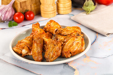 Grilled spicy chili chicken wings