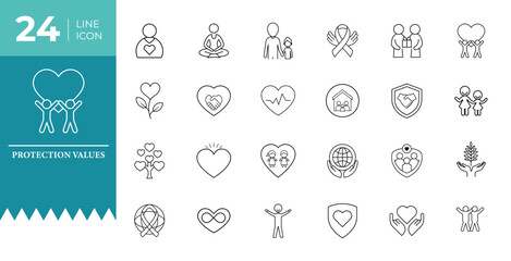 Protection values icon