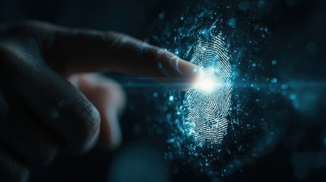 Finger scanning a digital fingerprint for secure access and identification