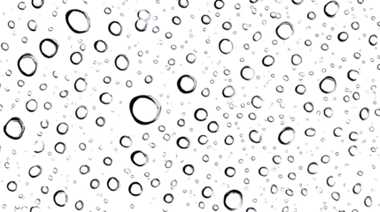 Close-up of water droplets on a surface, creating a refreshing and cool atmosphere. Ideal for beverage promotion or showcasing hydration concepts.